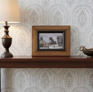 Wood Picture Frame Classic Brown Black Shadow Box Frame Matte for 5"x7" Photo